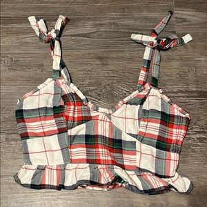 Aerie Flannel Crop Tank